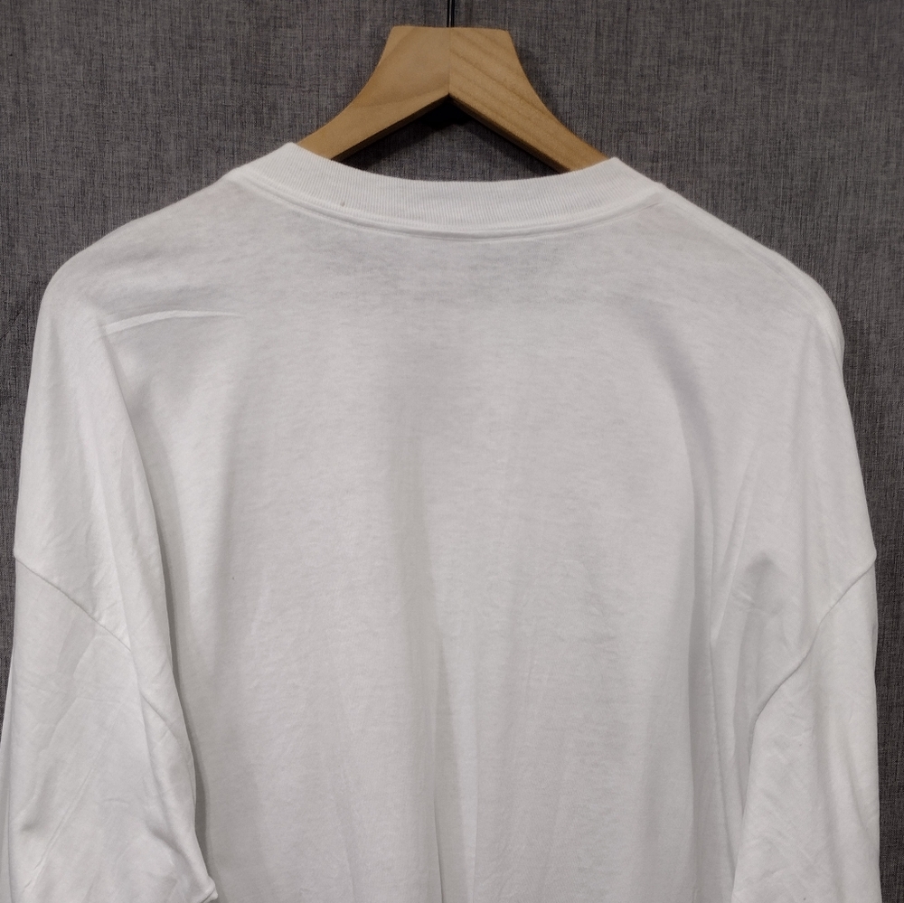 Fruit Of The Loop Snowman Cowboy Dogs Long Sleeve Shirt Mens XXL White Holiday - Picture 6 of 9